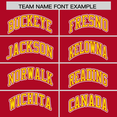 Custom Red Gold Raglan Sleeves Varsity Full-Snap Letterman Two Tone Jacket Hoodie