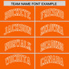 Custom Orange White Raglan Sleeves Varsity Full-Snap Letterman Two Tone Jacket Hoodie