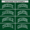 Custom Green White Raglan Sleeves Varsity Full-Snap Letterman Two Tone Jacket Hoodie