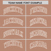 Custom Teabrown White Raglan Sleeves Varsity Full-Snap Letterman Two Tone Jacket Hoodie