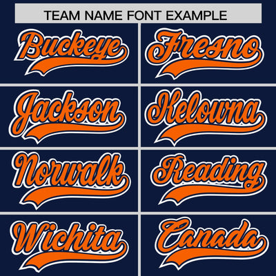 Custom Navy Orange Raglan Sleeves Varsity Full-Snap Letterman Two Tone Jacket Hoodie