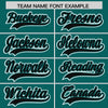 Custom Aqua Black Raglan Sleeves Varsity Full-Snap Letterman Two Tone Jacket Hoodie