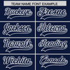 Custom Navy White Raglan Sleeves Varsity Full-Snap Letterman Two Tone Jacket Hoodie