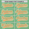 Custom Green Cream Raglan Sleeves Varsity Full-Snap Letterman Two Tone Jacket Hoodie