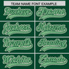 Custom Green Cream Raglan Sleeves Varsity Full-Snap Letterman Two Tone Jacket Hoodie