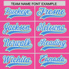Custom Pink Green-Powder Blue Raglan Sleeves Varsity Full-Snap Letterman Two Tone Jacket Hoodie
