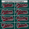 Custom Midnight Green Crimson Raglan Sleeves Varsity Full-Snap Letterman Two Tone Jacket Hoodie