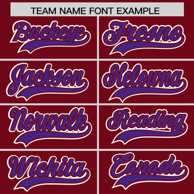 Custom Crimson Purple Raglan Sleeves Varsity Full-Snap Letterman Two Tone Jacket Hoodie