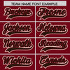 Custom Crimson Cream Raglan Sleeves Varsity Full-Snap Letterman Two Tone Jacket Hoodie