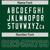 Custom Green White Raglan Sleeves Varsity Full-Snap Letterman Two Tone Jacket Hoodie