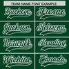 Custom Green White Raglan Sleeves Varsity Full-Snap Letterman Two Tone Jacket Hoodie