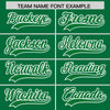 Custom Kelly Green White Raglan Sleeves Varsity Full-Snap Letterman Two Tone Jacket Hoodie