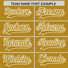 Custom Old Gold White Raglan Sleeves Varsity Full-Snap Letterman Two Tone Jacket Hoodie