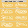 Custom Yellow White Raglan Sleeves Varsity Full-Snap Letterman Two Tone Jacket Hoodie