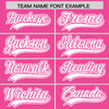 Custom Pink White Raglan Sleeves Varsity Full-Snap Letterman Two Tone Jacket Hoodie