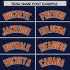 Custom Navy Orange Raglan Sleeves Varsity Full-Snap Letterman Two Tone Jacket Hoodie