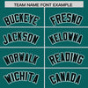 Custom Aqua Black Raglan Sleeves Varsity Full-Snap Letterman Two Tone Jacket Hoodie