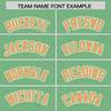 Custom Green Cream Raglan Sleeves Varsity Full-Snap Letterman Two Tone Jacket Hoodie