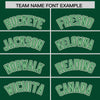 Custom Green Cream Raglan Sleeves Varsity Full-Snap Letterman Two Tone Jacket Hoodie