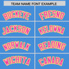 Custom Powder Blue Gold-Pink Raglan Sleeves Varsity Full-Snap Letterman Two Tone Jacket Hoodie