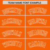Custom Orange White Raglan Sleeves Varsity Full-Snap Letterman Two Tone Jacket Hoodie