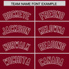 Custom Crimson White Raglan Sleeves Varsity Full-Snap Letterman Two Tone Jacket Hoodie