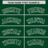 Custom Green White Raglan Sleeves Varsity Full-Snap Letterman Two Tone Jacket Hoodie