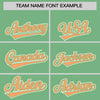 Custom Green Cream Raglan Sleeves Varsity Full-Snap Letterman Two Tone Jacket Hoodie