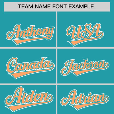 Custom Aqua Orange Raglan Sleeves Varsity Full-Snap Letterman Two Tone Jacket Hoodie