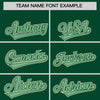 Custom Green Cream Raglan Sleeves Varsity Full-Snap Letterman Two Tone Jacket Hoodie