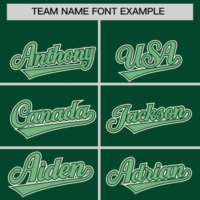 Custom Green Cream Raglan Sleeves Varsity Full-Snap Letterman Two Tone Jacket Hoodie