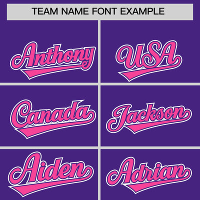 Custom Purple Pink Raglan Sleeves Varsity Full-Snap Letterman Two Tone Jacket Hoodie