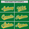 Custom Kelly Green Gold Raglan Sleeves Varsity Full-Snap Letterman Two Tone Jacket Hoodie
