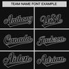Custom Black Gray Raglan Sleeves Varsity Full-Snap Letterman Two Tone Jacket Hoodie