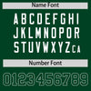 Custom Green White Raglan Sleeves Varsity Full-Snap Letterman Two Tone Jacket Hoodie