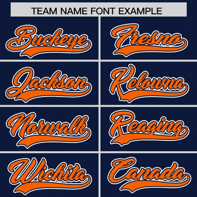 Custom Navy Orange Raglan Sleeves Varsity Full-Snap Letterman Two Tone Jacket Hoodie
