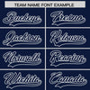 Custom Navy White Raglan Sleeves Varsity Full-Snap Letterman Two Tone Jacket Hoodie