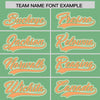 Custom Green Cream Raglan Sleeves Varsity Full-Snap Letterman Two Tone Jacket Hoodie