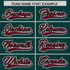 Custom Midnight Green Crimson Raglan Sleeves Varsity Full-Snap Letterman Two Tone Jacket Hoodie
