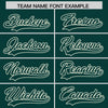 Custom Midnight Green Cream Raglan Sleeves Varsity Full-Snap Letterman Two Tone Jacket Hoodie