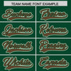 Custom Green Cream Raglan Sleeves Varsity Full-Snap Letterman Two Tone Jacket Hoodie