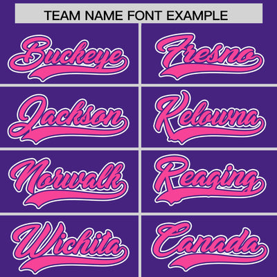 Custom Purple Pink Raglan Sleeves Varsity Full-Snap Letterman Two Tone Jacket Hoodie