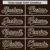 Custom Brown Cream Raglan Sleeves Varsity Full-Snap Letterman Two Tone Jacket Hoodie