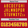 Custom Red Gold Raglan Sleeves Varsity Full-Snap Letterman Two Tone Jacket Hoodie