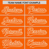 Custom Orange White Raglan Sleeves Varsity Full-Snap Letterman Two Tone Jacket Hoodie