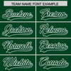 Custom Green White Raglan Sleeves Varsity Full-Snap Letterman Two Tone Jacket Hoodie