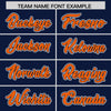 Custom Navy Orange Raglan Sleeves Varsity Full-Snap Letterman Two Tone Jacket Hoodie