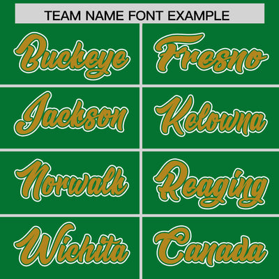 Custom Kelly Green Old Gold Raglan Sleeves Varsity Full-Snap Letterman Two Tone Jacket Hoodie