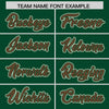 Custom Green Cream Raglan Sleeves Varsity Full-Snap Letterman Two Tone Jacket Hoodie