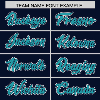 Custom Navy Aqua Raglan Sleeves Varsity Full-Snap Letterman Two Tone Jacket Hoodie